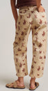 Urban Daizy Western Toile Print Barrel Leg Stretch Pants Lt-Khaki Pants - Women's (UDPT0076-Lt-Khaki) – alternate view 5