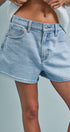 Urban Daizy Classic Relaxed Everyday Denim Shorts Lt-Denim Shorts - Women's (TNPT0836-Lt-Denim) – alternate view 2