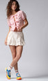Urban Daizy Gingham Triple Bow Puff Sleeve Crop Top Pink Blouse - Women's (UDZ-TP-01033) – alternate view 11