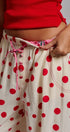 Retro Candy Pop Polka Dot Pants in CREAM RED - Women's Pants | Urban Daizy