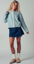 Urban Daizy Lace Trim Wool Blend Cardigan Pastel-Blue Cardigan - Women's (UDZ-KN-00652) – alternate view 16