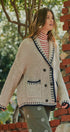 Chunky Knit Cardigan Sweater with Stitch Looks in TAUPE	 - Women's Cardigans & Shrugs | Urban Daizy