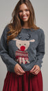 Rudolph Reindeer Knit Crewneck Sweater