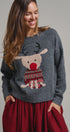Rudolph Reindeer Knit Crewneck Sweater