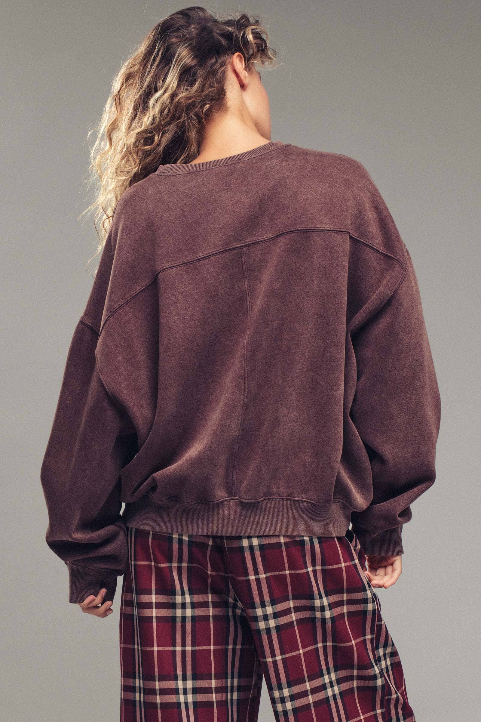 Pigment Washed Relaxed Fit Sweatshirt