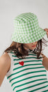 Urban Daizy Classic Spring Gingham Checkered Cotton Bucket Hat Black Bucket Hat - Women's (UDZ-AC-00031) – alternate view 2
