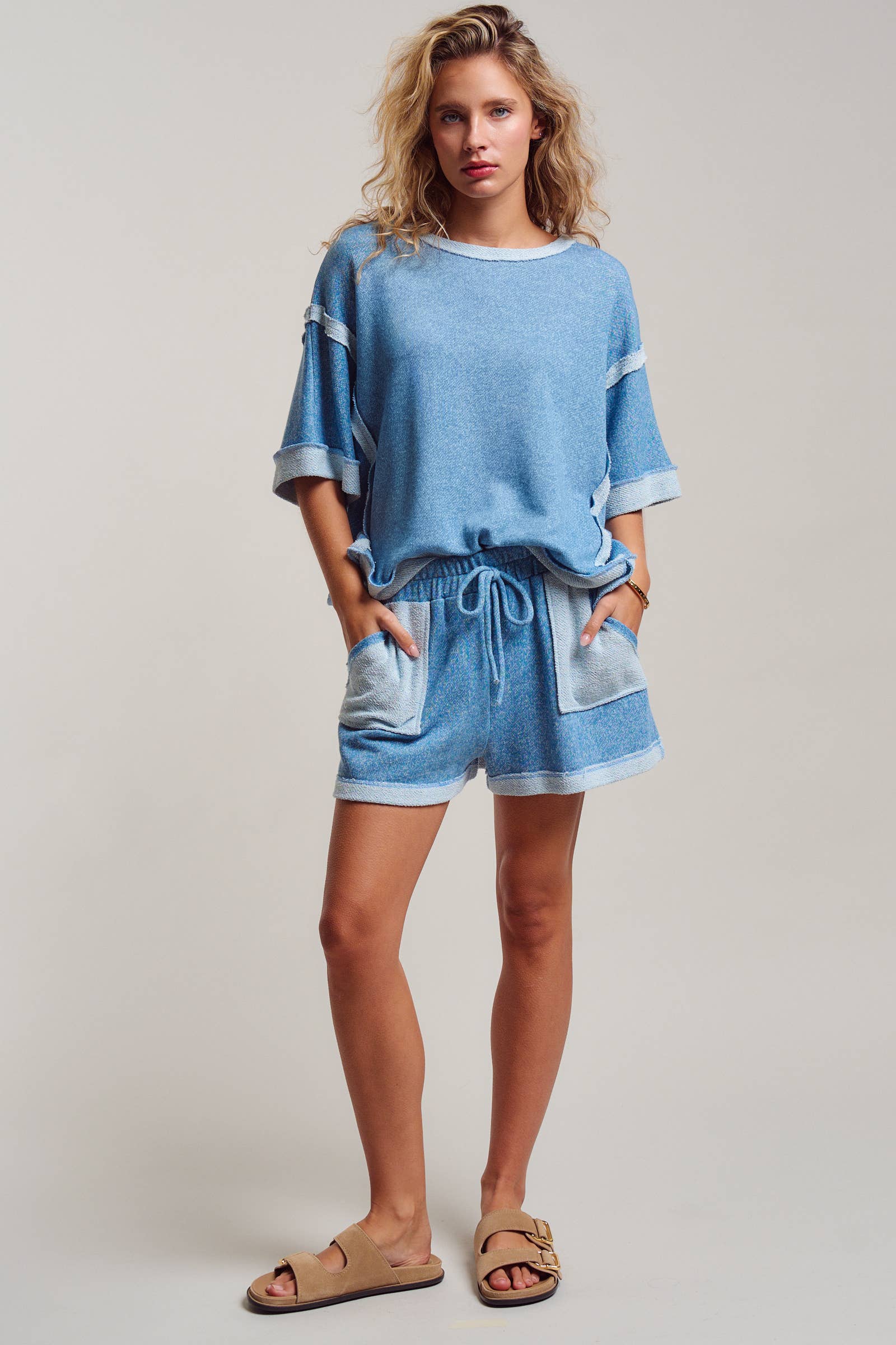 Reverse Seam Terry Two-Piece Set