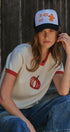 Pumpkin Embroidered Crew Neck Knit Tee in IVORY - Women's Sweaters | Urban Daizy
