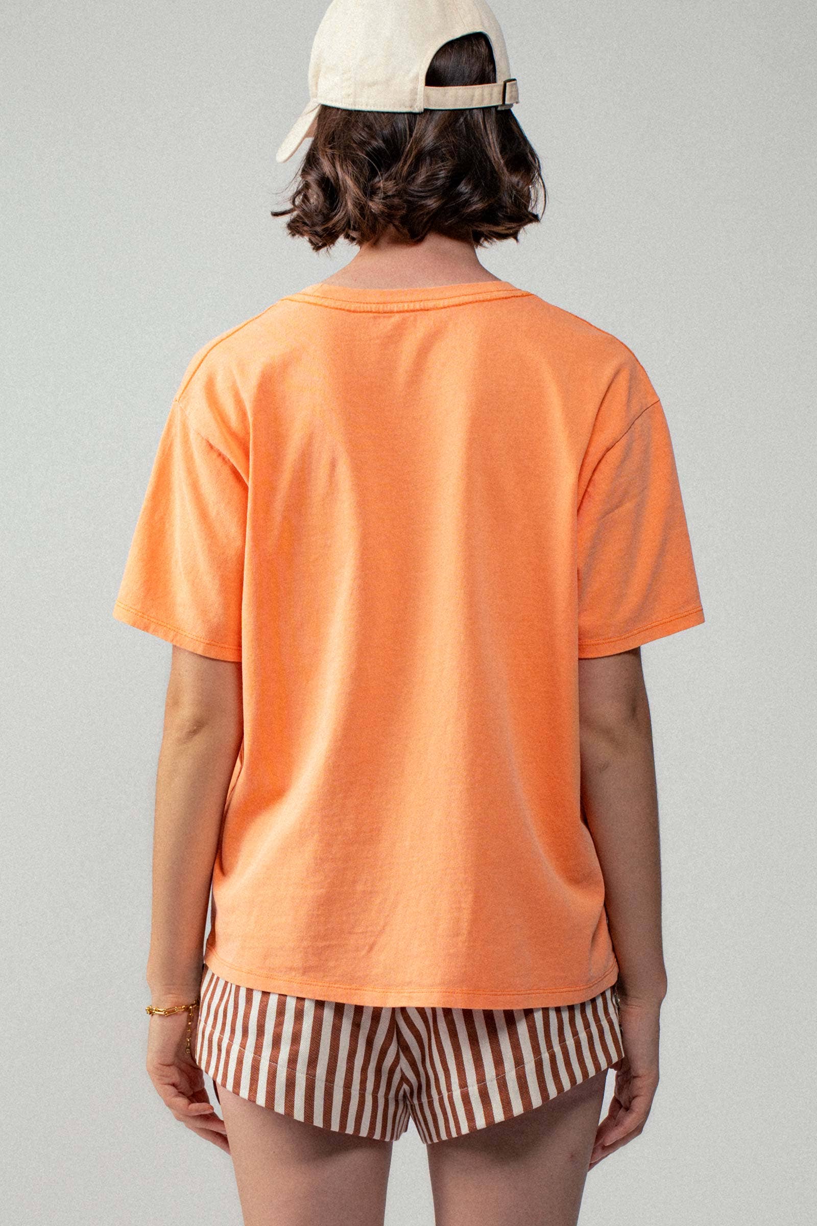 Urban Daizy Loose Fit Short Sleeve Cotton Casual Top Grey T-Shirt - Women's (UDZ-TP-00555) – alternate view 5