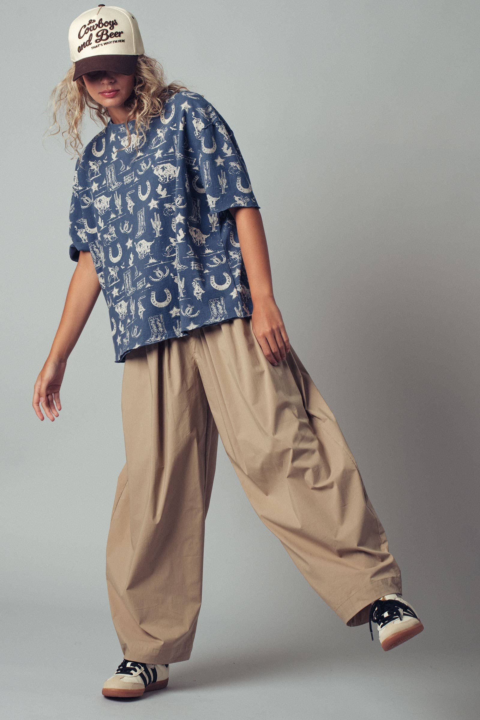 Cowboys and Beer Embroidered Trucker Cap