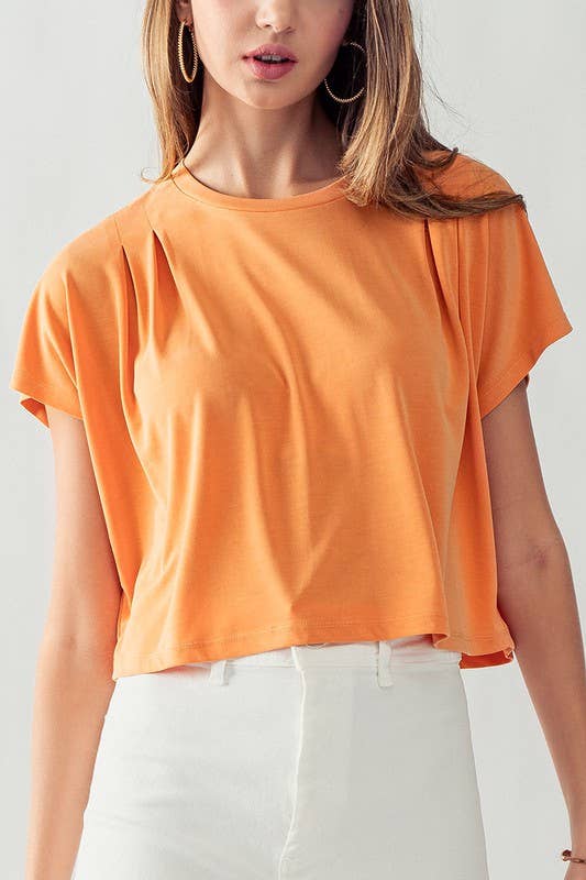 Urban Daizy Cap Sleeve Round Neck Soft Casual Tee Mint T-Shirt - Women's (UDZ-TP-00556) – alternate view 3