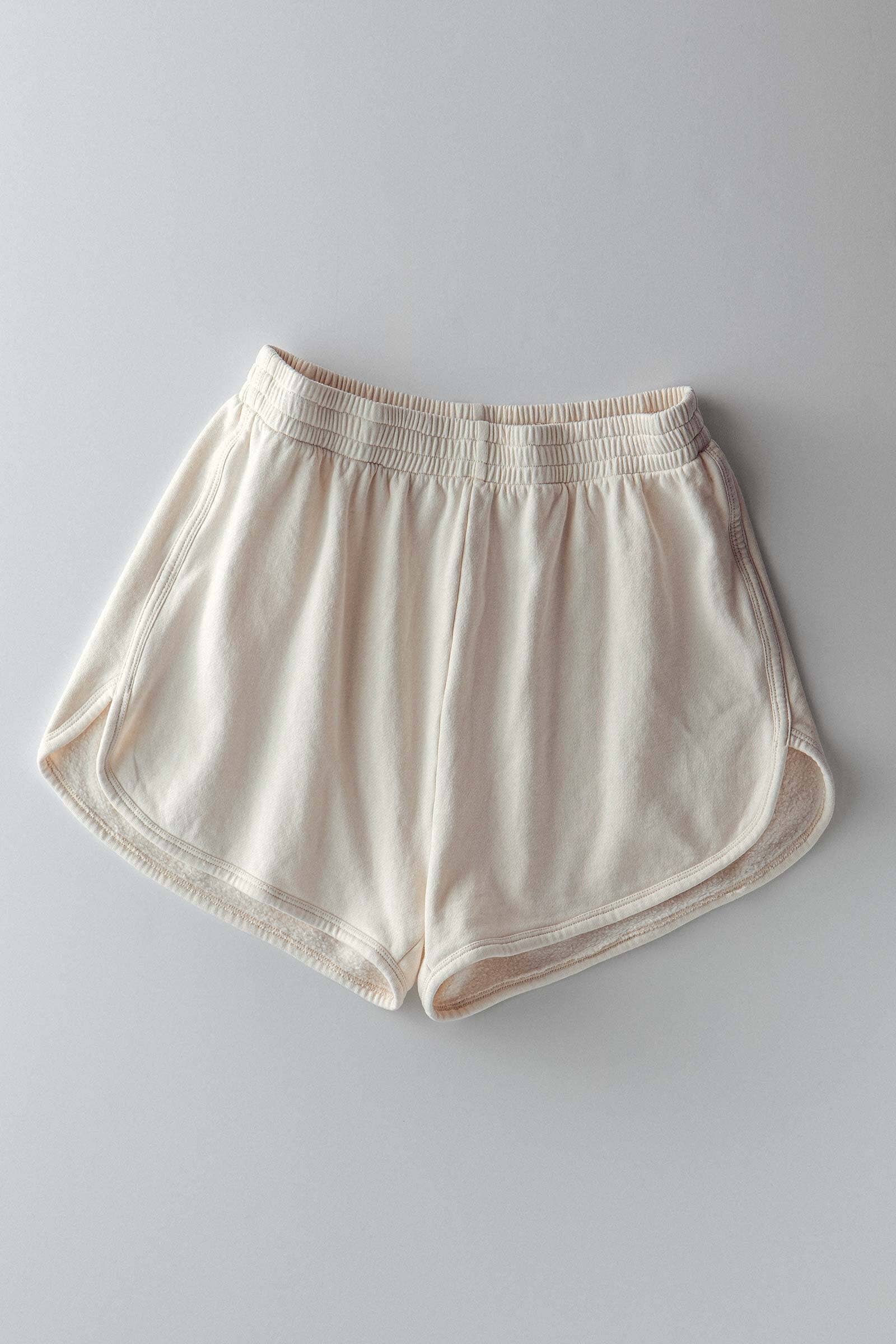 Urban Daizy French Terry High Rise Lounge Shorts Chalk Lounge Shorts - Women's (UDZ-PT-00083)