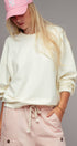 Urban Daizy Oversized Vintage Wash Ribbed Cotton Sweater Charcoal Sweatshirt - Women's (UDZ-KN-00544) – alternate view 9