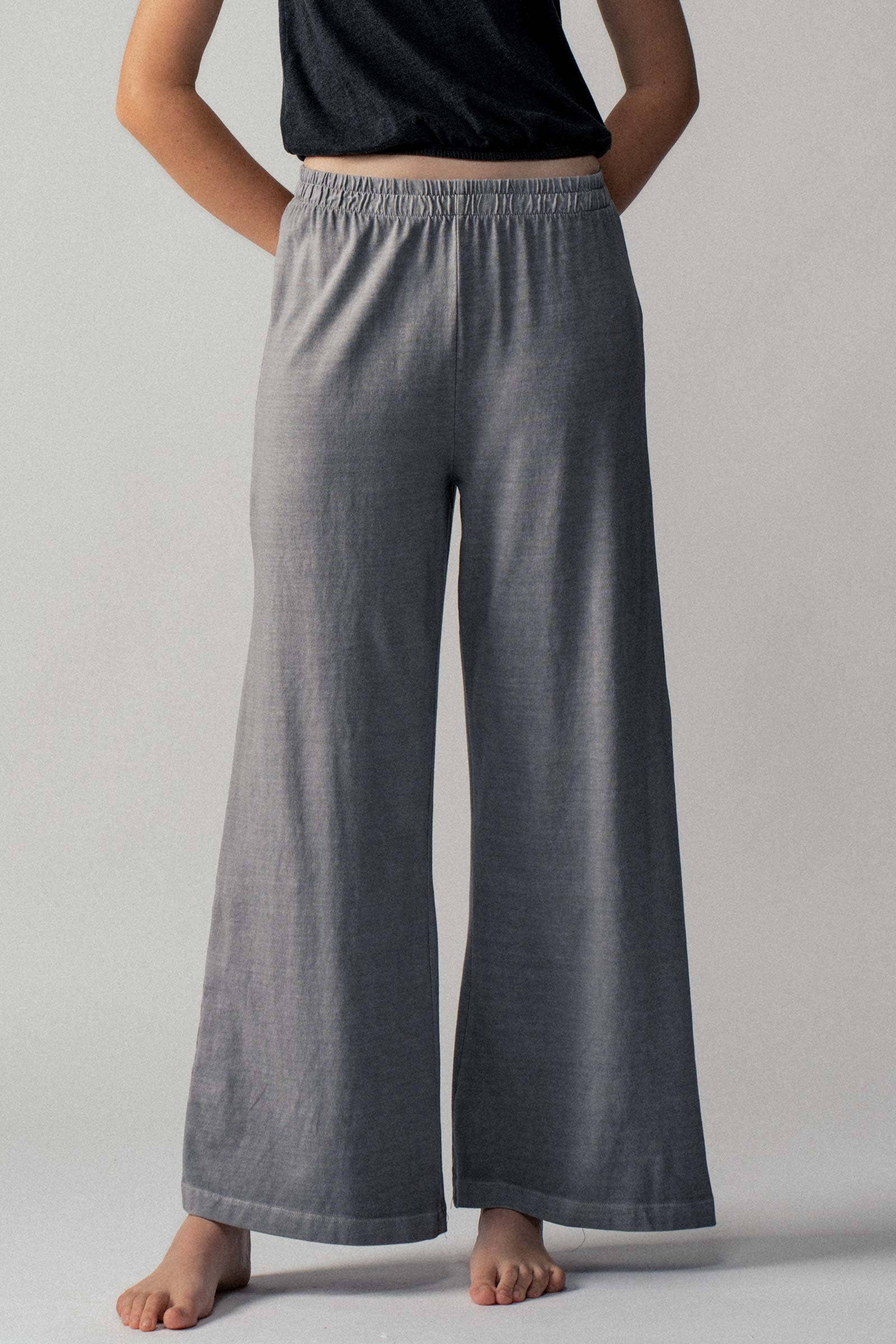 Vintage Wash Cotton Flare Yoga Pants