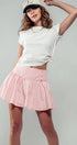 Urban Daizy Gingham Side-Button Mini Skirt Blue Skirt - Women's (UDZ-SK-00153) – alternate view 21