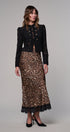 Leopard Print Lace Hem Maxi Skirt in LEOPARD - Women's Maxi Skirts | Urban Daizy