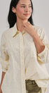 Soft Meadow Button-Down Shirt in CREAM - Women's Shirts & Blouses | Urban Daizy