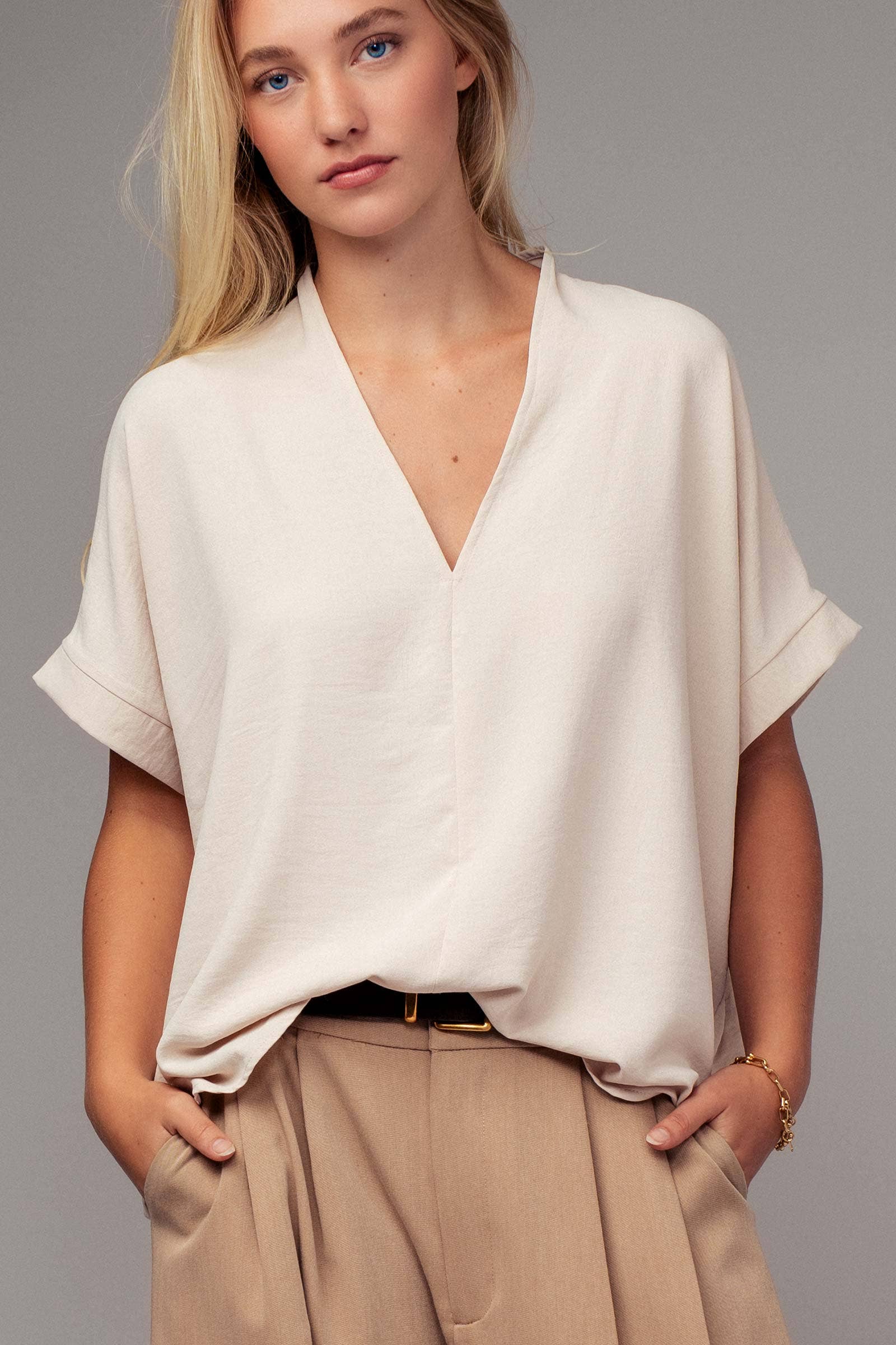 Breezy Airflow V-Neck Top