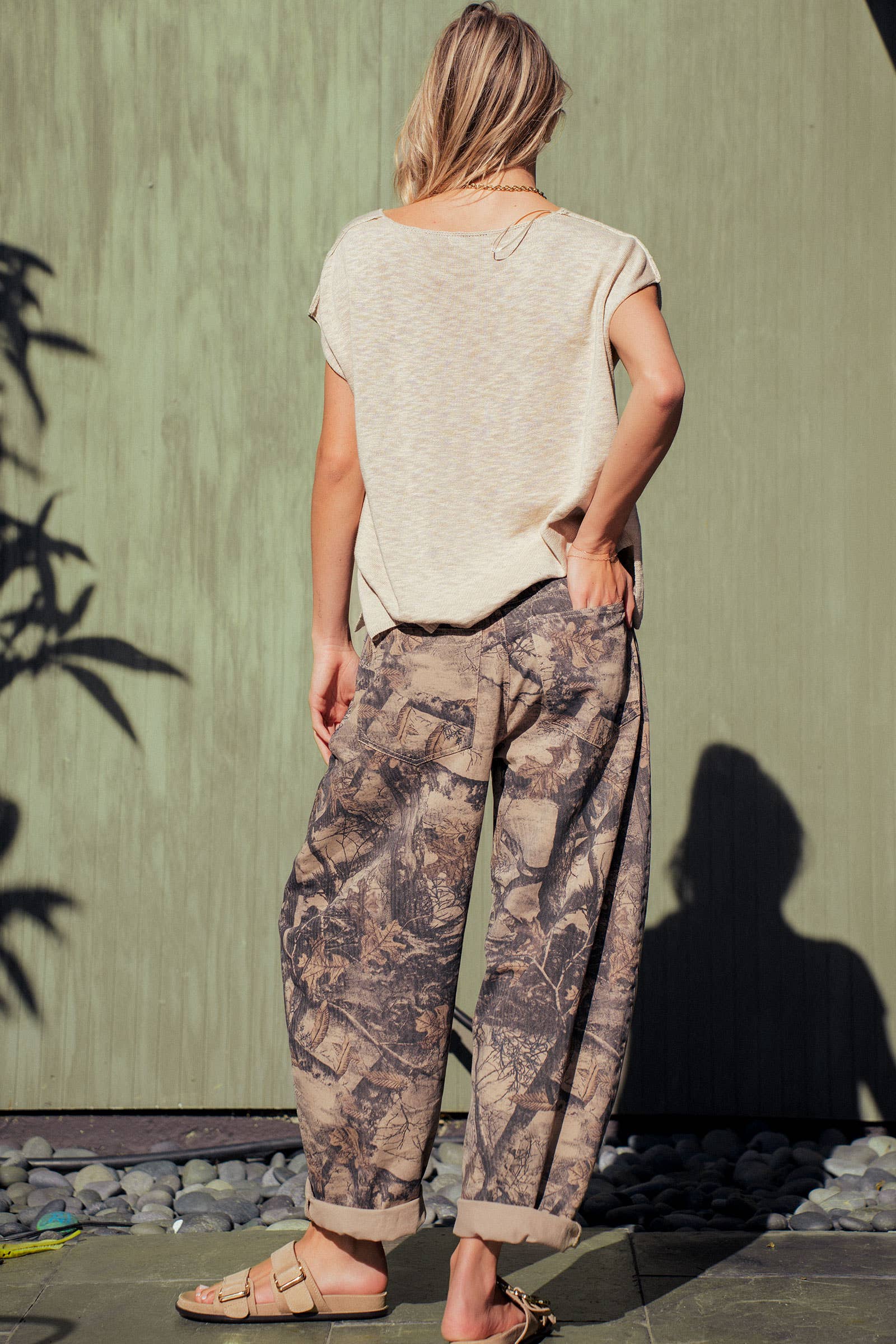 Urban Daizy Camo Print Cotton Balloon Pants Camo Pants - Women's (UDZ-PT-00458) – alternate view 17