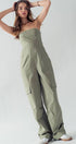 Urban Daizy Strapless Wide Leg Cargo Pocket Artisanal Jumpsuit Moss Jumpsuit - Women's (UDZ-JR-00002) – alternate view 8