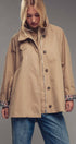 Urban Daizy Modern A-Line Trench Jacket Navy Jacket - Women's (UDZ-TP-00812) – alternate view 21