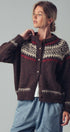 Urban Daizy Fair Isle Nordic Toggle Knit Cardigan Ivory Cardigan - Women's (UDZ-PT-00355) – alternate view 5