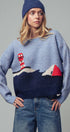 Urban Daizy Nautical Lighthouse Knit Sweater Blue Knit Sweater - Women's (UDZ-KN-00657) – alternate view 2