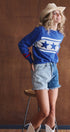 Urban Daizy Americana Triple Star Knit Sweater Varsity Stripe White Knit Sweater - Women's (UDZ-KN-01054) – alternate view 8
