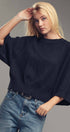 Urban Daizy Batwing Sleeve Sweater Top Black Knit Sweater - Women's (UDZ-KN-00652) – alternate view 13