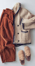 Urban Daizy Chunky Knit Oversized Contrast Cardigan Taupe Cardigan - Women's (UDZ-TP-00814) – alternate view 10