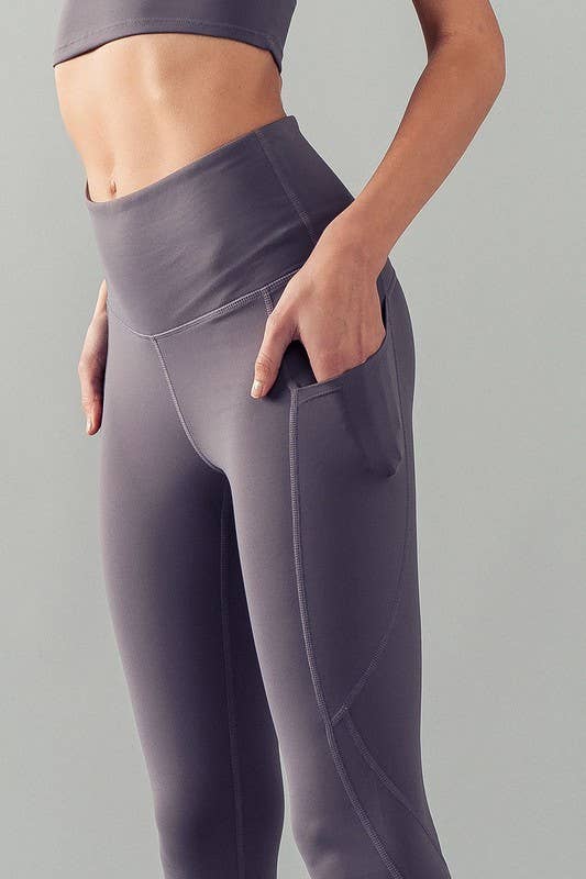 Urban Daizy High-Waisted Side Pocket Active Leggings Black Athletic Lounge Leggings - Women's (UDZ-PT-00158) – alternate…