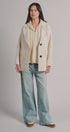 Hooded Wool Blend Oversized Short Coat in IVORY - Women's Coats | Urban Daizy