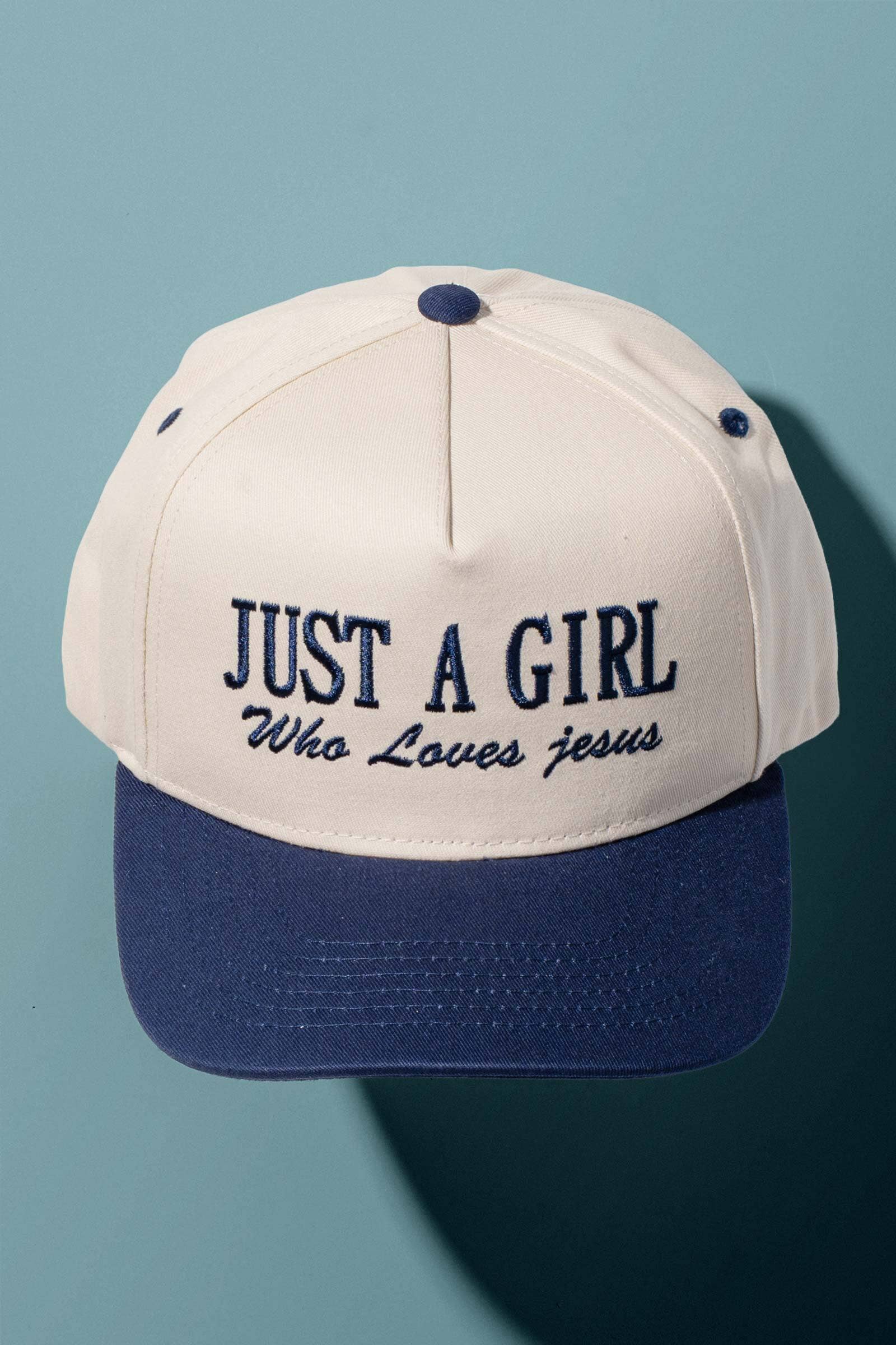 Just a Girl Who Loves Jesus Embroidered Cap