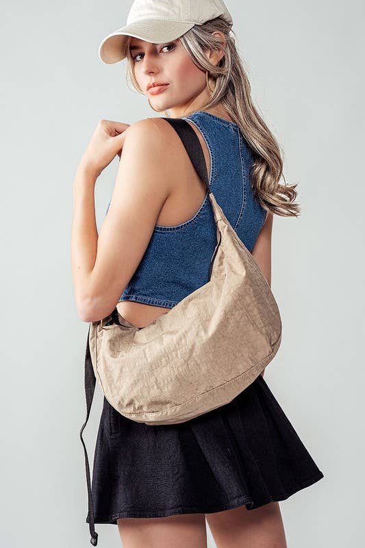 Urban Daizy Contemporary Minimalist Crescent Shoulder Bag Blue Belt Bag - Women's (UDZ-BG-00005) – alternate view 18