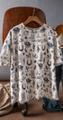 Rodeo Charm Print Oversized Tee in CREAM - Women's Graphic T-shirts | Urban Daizy