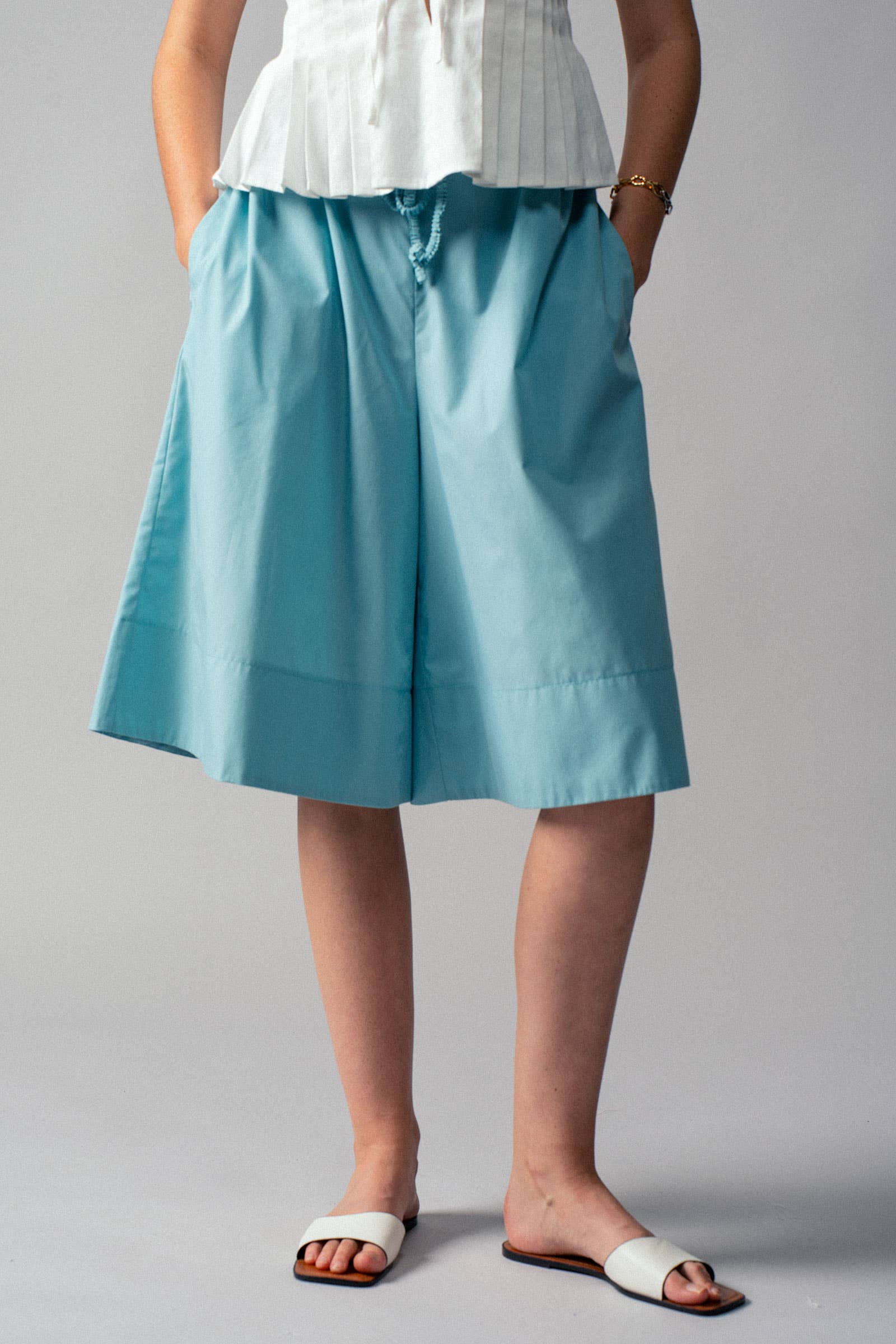 Urban Daizy Lightweight Airflow Drawstring Shorts Blue Shorts - Women's (UDZ-PT-00473) – alternate view 7