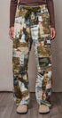 Camo Cargo Pants Wide Leg Patchwork Utility Streetwear in MULTI - Women's Casual Pants | Urban Daizy
