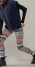 Urban Daizy Cozy Multi Striped Sweater Knit Winter Leggings Mocha Athletic Lounge Leggings - Women's (UDZ-XX-00002) –…
