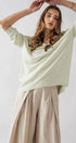 Urban Daizy Relaxed Fit V Neck Three Quarter Sleeve Tunic Top Green Tunic - Women's (UDZ-TP-00030) – alternate view 4