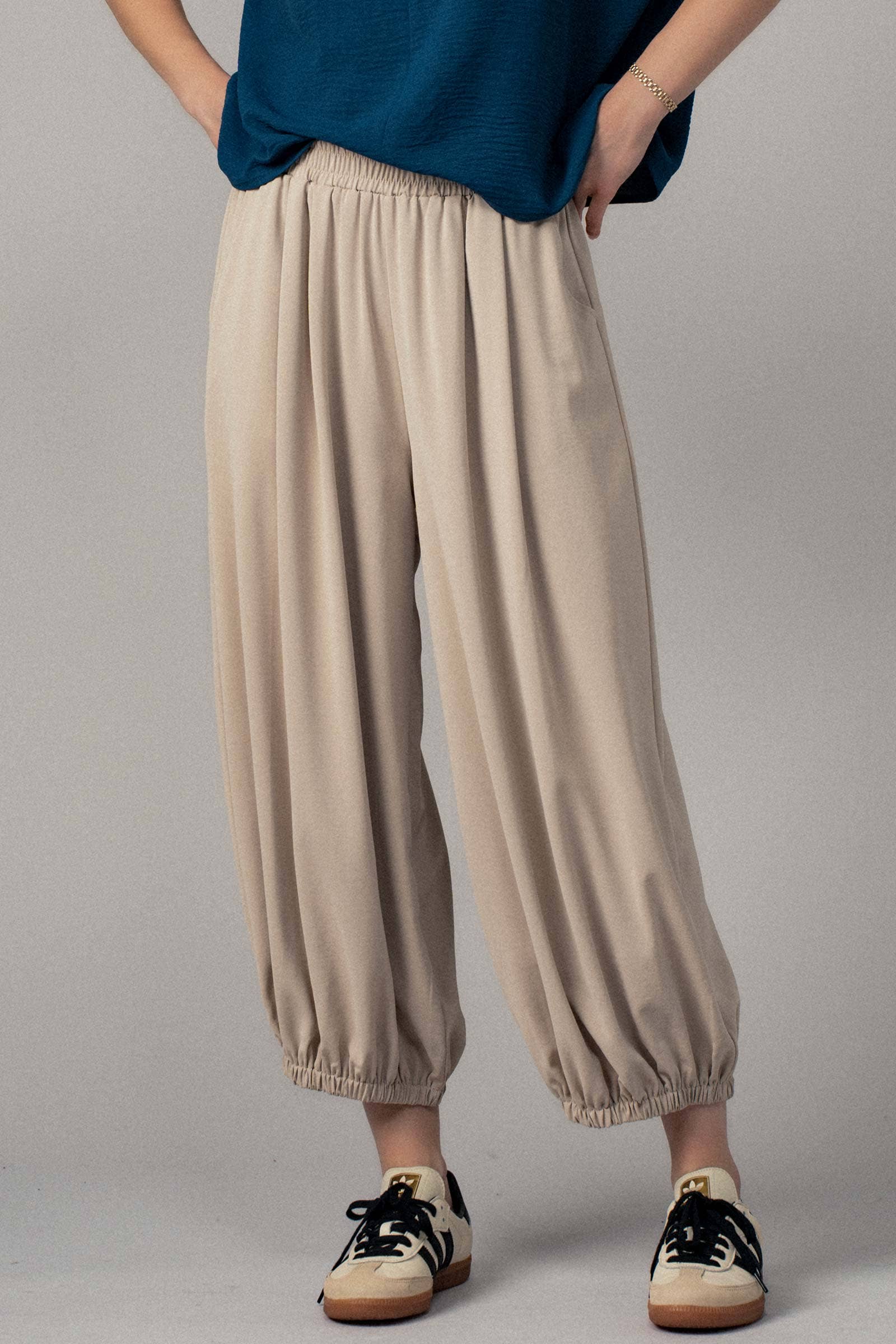 Boho Relaxed Fit Elastic Cuff Pants