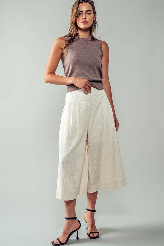 Urban Daizy Bohemian Extra Wide Leg Ankle Length Pull On Pants Blue Pants - Women's (UDZ-PT-00243) – alternate view 8