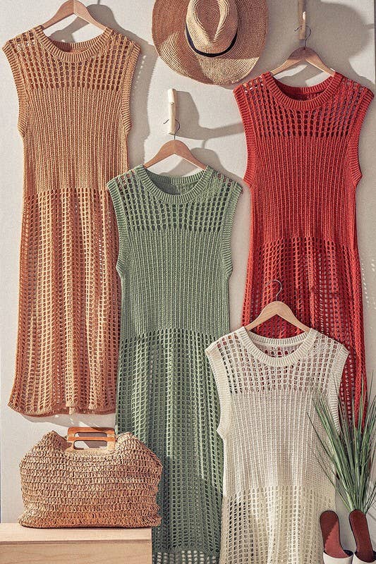 Urban Daizy Crochet Knit Hollow Out Cap Sleeve Maxi Dress Black Dress - Women's (UDZ-DR-00126) – alternate view 22