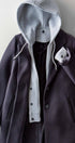 Scuba Topcoat with Detachable Hoodie in BLACK - Women's Coats | Urban Daizy