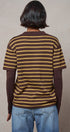 Striped Collared Layered Polo Top in BROWN - Women's Sweaters | Urban Daizy