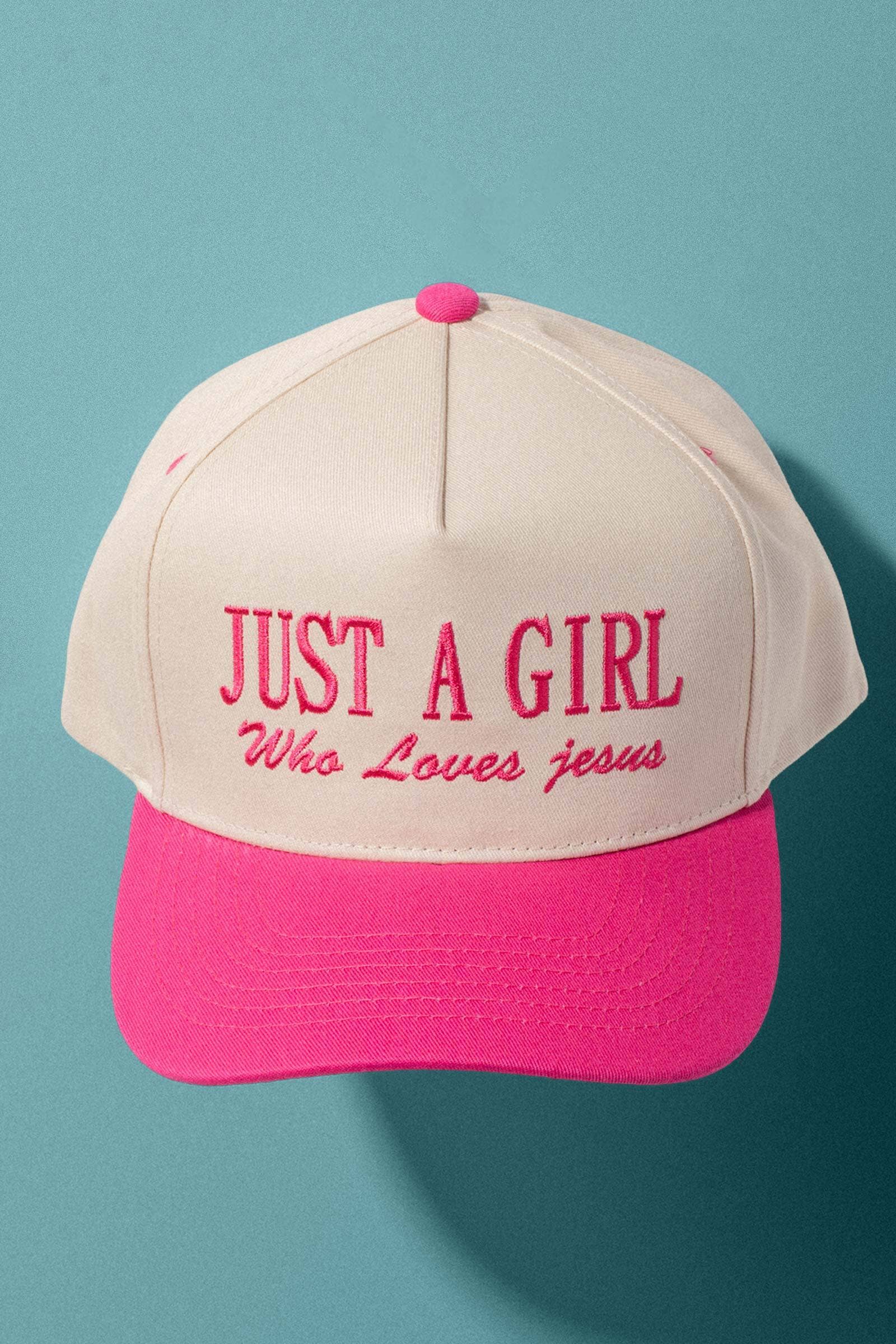 Just a Girl Who Loves Jesus Embroidered Cap