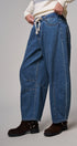 Laid-Back Light Wash Barrel Denim Pants in MEDIUM DENIM - Women's Wide Leg Jeans | Urban Daizy