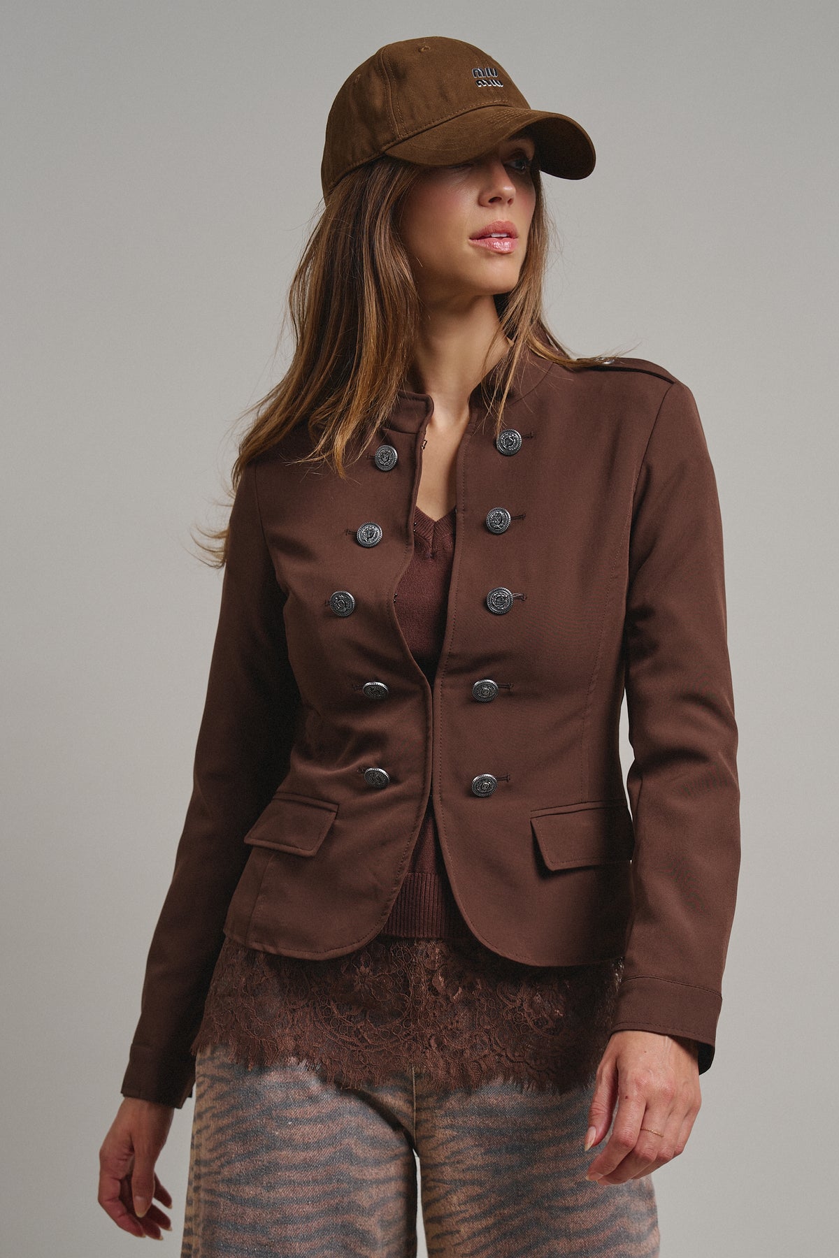 Cropped Military Napoleon Jacket