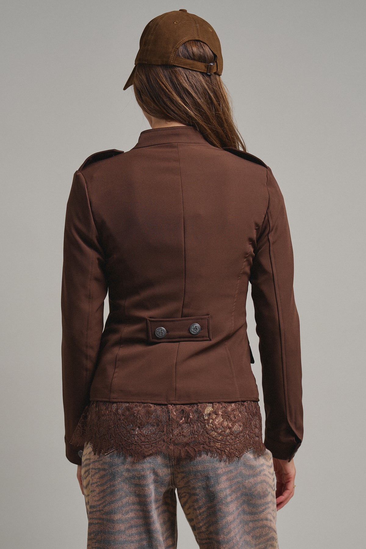 Cropped Military Napoleon Jacket