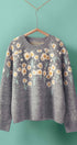 Urban Daizy Daisy Embossed 3D Floral Knit Sweater Brown Knit Sweater - Women's (UDZ-KN-00653) – alternate view 15