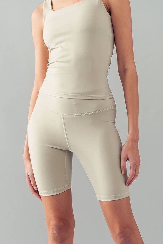 Urban Daizy High-Waisted Compression Bike Shorts Black Athletic Shorts - Women's (UDZ-PT-00163) – alternate view 4